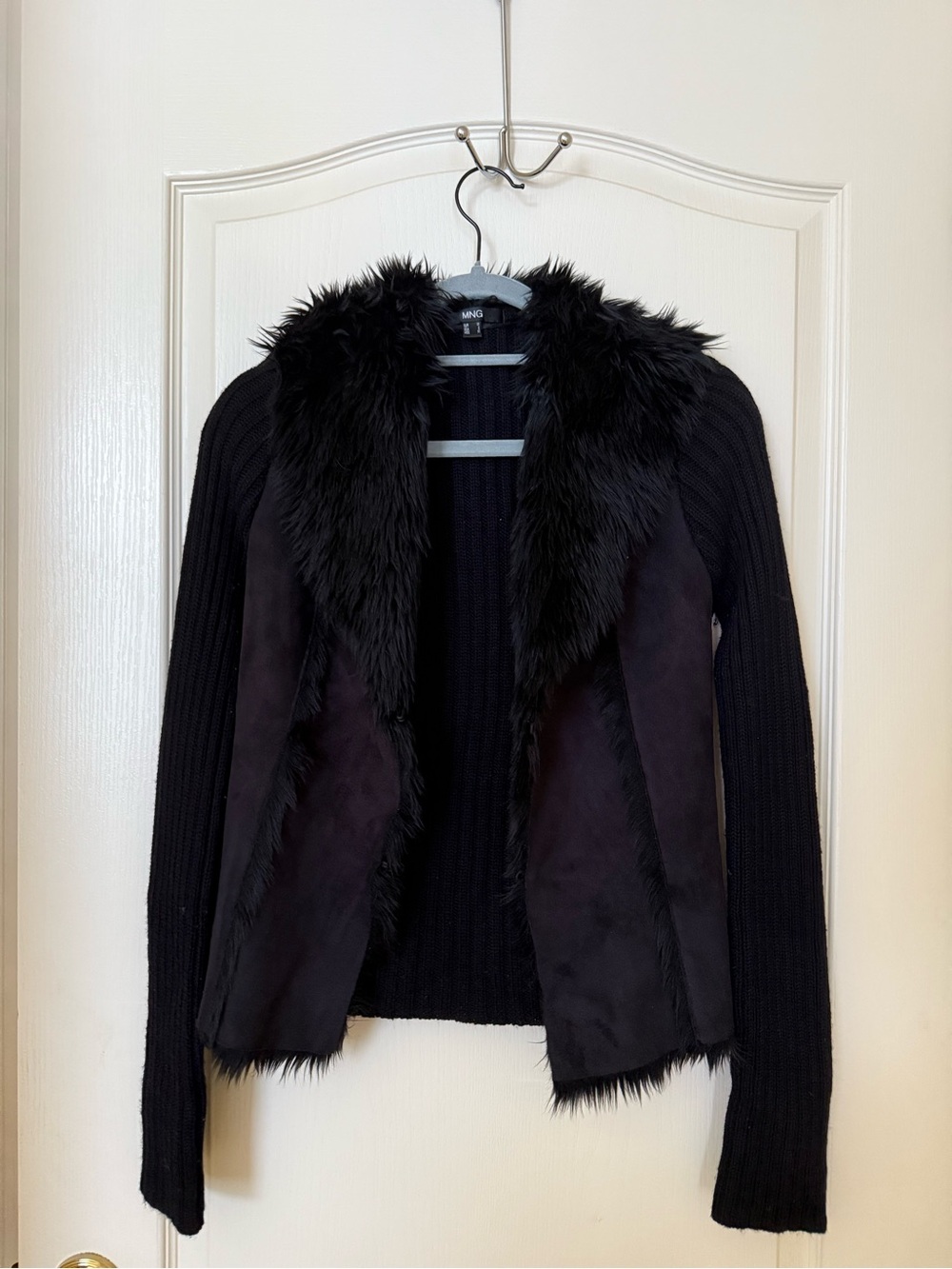 Mango suede fur jacket